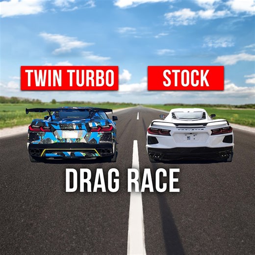 65K views · 353 reactions | First Time Racing In My NEW Twin Turbo C8 Setup | Chevy Dude | Facebook