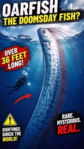 The Mysterious Oarfish 🐟 | World's Longest Bony Fish! #factshorts
