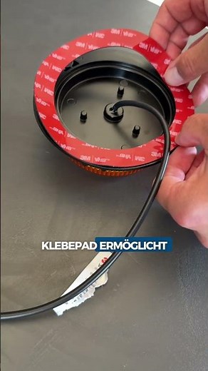 LED-MARTIN Rundumleuchte in wenigen Minuten montieren - 3M VHB Klebelösung