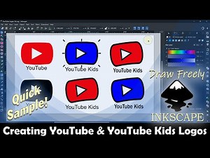 Create YouTube & YouTube Kids Logos with Inkscape