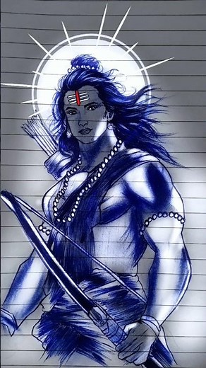 How to Draw Lord Rama 🏹🔥 | Easy Step-by-Step Drawing Tutorial #shorts #viral