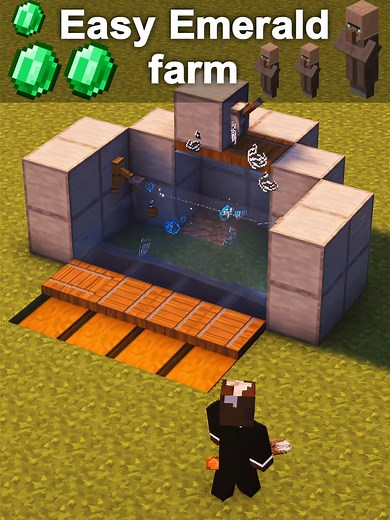 Easy Emerald Farm Tutorial in Minecraft