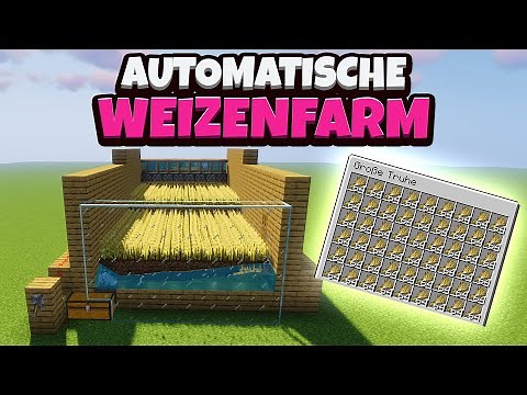 Minecraft - Automatische Weizenfarm bauen (einfach & effizient) | 1.16 [Deutsch / German]