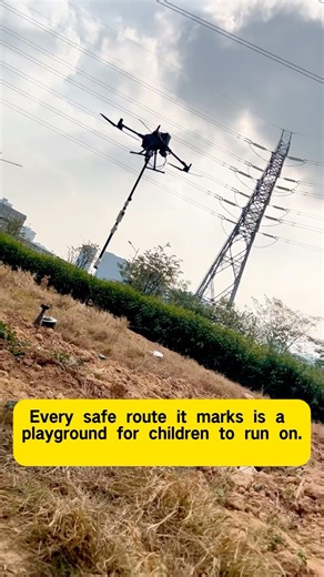 Am unmanned mine detection system is the hope of life. #detection #detector #uav #metaldetetor #bomb