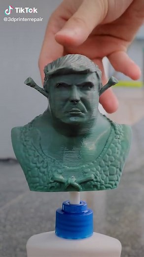 3d printed human avatar! #3d printed portrait #3dmodel #3dprinter #3dprinting #3dmaker #3d #tiktok #fypシ #fyp