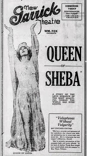 Betty Blythe, 1921, from the film "Queen of Sheba" that made her a star and a sex symbol.