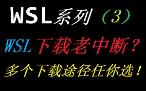 【安装系列】问题-WSL2无法下载安装包