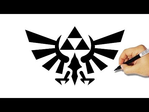 Drawing Legend of Zelda The Triforce Symbol Logo