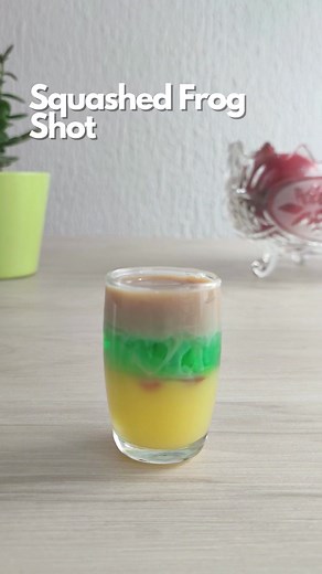 Squashed Frog Shot Cocktail Recipe #cocktail #mixology #cocktails #bartender #mixologist #cocktailbar #cocktails30sec #drink #cocktailtime #drinks #cocktailsofinstagram #drinkup #drinkstagram #bar #cocktailoftheday #bartenderlife #craftcocktails #liquor #gin #barman #cocktailhour #cocktailart #cocktailrecipes #bartending #cocktailgram #rum #thirsty #bartenders #cocktailrecipe #alcohol #melonliqueur #greenmelon #advocaat #irishcreamliqueur #grenadine
