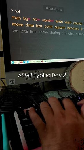 ASMR Keyboard typing day 2