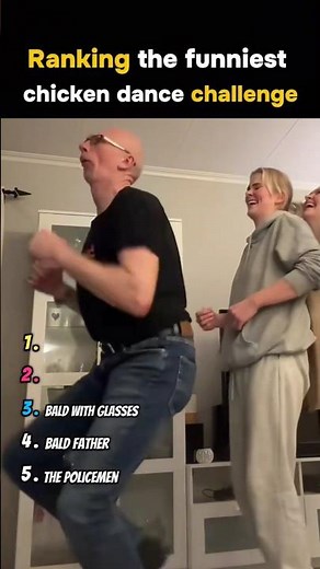 Ranking the Funniest Chicken Dance Challenge 😂🐔#shorts #tiktok