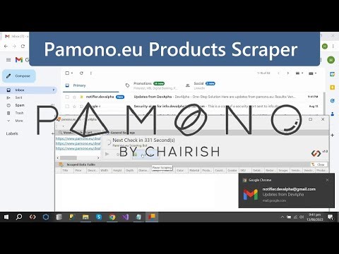 Pamono.eu Data Scraper + Notifier v1.0 | Extract & Capture: Product Names, Prices, SKUs and More!