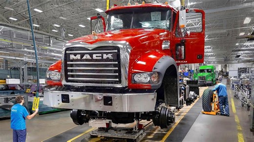 Inside US Factory Building From Scratch Massive MACK Trucks