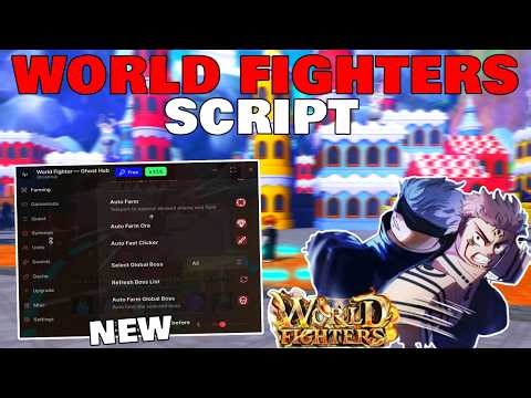 World Fighters Script [No Key] AutoFarm,AutoOre,AutoClick,AutoQuest,AutoHaki and More
