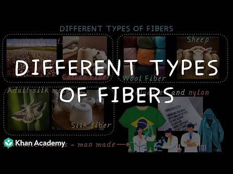 Different Types of Fibers | Middle School sciencen| Khan Academy