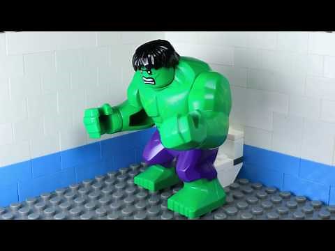 LEGO Hulk Poop Fail | LEGO Superhero Stop Motion Video