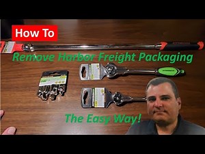 How To: Remove Harbor Freight Packaging The Easy Way!