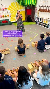 ✨This video is showing a good old “goldie” trick that almost always works 😂 It’s from 2 weeks ago when my students tried out our brand new Orff instruments for the very first time 🎶🥰. We’re still learning so many things, but I couldn’t resist sharing this little classroom idea I remember from my own school days back in Cuba 🇨🇺. Hope you enjoy it! 💛 #elementarymusic #orffinstruments #musicteacher | Lena Leon - The Crafter Teacher
