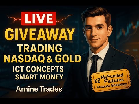 💥TUESDAY GIVEAWAY & TRADING Nasdaq & GOLD📈 ICT CONCEPTS #trading #daytrading #maroc #money