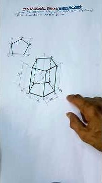 Pentagonal prism (Isometric drawing)