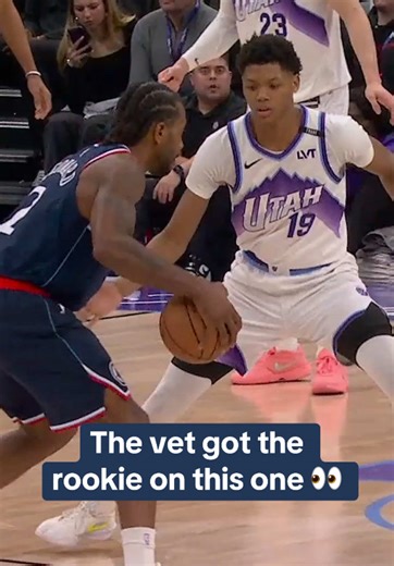 Kawhi Leonard’s subtle fake completely fooled promising rookie Ace Bailey. #nba #laclippers #clippers