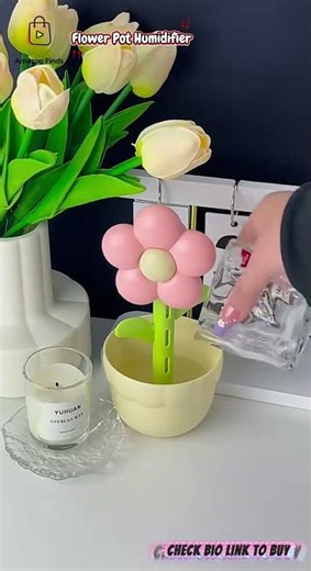 Cute Flower Pot Humidifier #Aesthetic #RoomDecor2026 #HumidifierReview #CuteHomeDecor