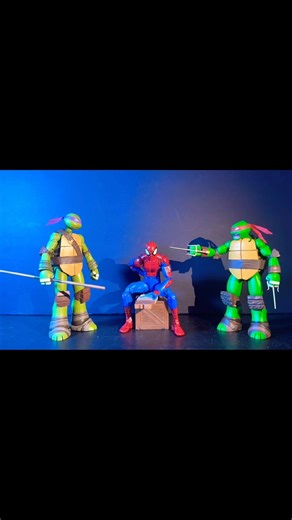 TMNT spider man stop motion