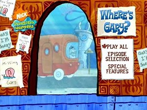 SpongeBob SquarePants: Where's Gary? - DVD Menu Walkthrough