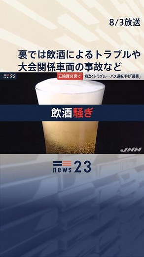 東京オリンピック舞台裏のトラブルと飲酒事情