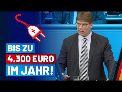 The consequences are clear: massively increasing network charges! -Steffen Kotré- AfD parliamenta...