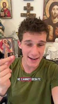 It’s on Tiktok #catholic #christian #debate #atheist #atheism