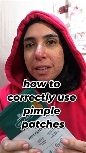 how to correctly use pimple patches ✨️ #skincare #acne #pimplepatch #koreanskincare #viral #trending