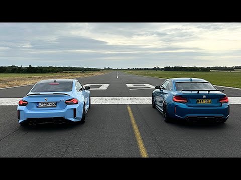 DRAG RACE! NEW 2023 BMW M2 VS BMW M2 COMPETITION!