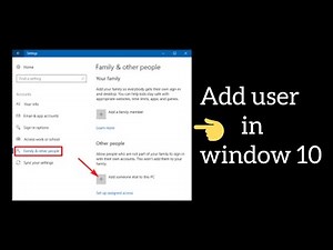 Create new user account || How to create user account in windows 10
