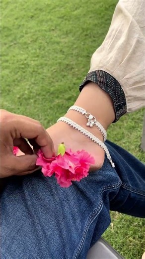 amazing designer beautiful Silver payal 🤩, with 55% discount instant on first order #shorts