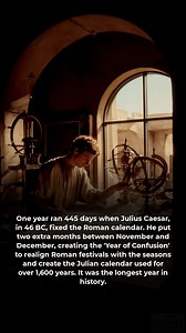 Julius Caesar once made a year last for 445 days to fix the Roman calendar. | History Vault
