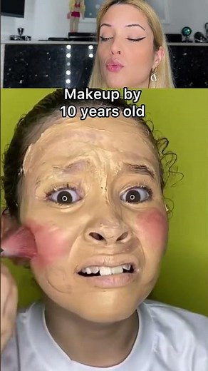 Make-up tutorial by 10 years old 🫶yes or not? #makeup #tutorial #makeuptutorial #girls #cute
