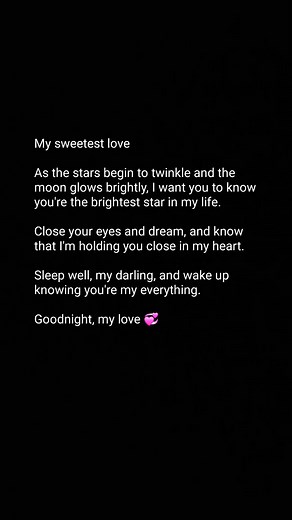 20K views · 87 reactions | Sleep well, my darling, and wake up knowing you're my everything.  Sweet Good Night Message To My Love | Love Poems And Messages | Facebook
