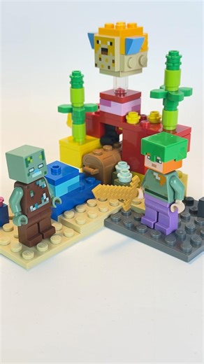 The coral reef build #minecraft #lego #building