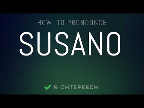 Susano - How to pronounce Susano