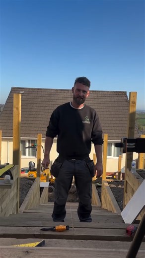 We love seeing our top-quality materials being put to work 💚 NE Landscapes Devon have kicked off this porcelain patio project with 15 steps - 2 slabs a step, 30 cuts, and all laid in just one day. Precision and craftsmanship at its best. Our porcelain paving is designed to deliver both style and durability. Can’t wait to see how this one turns out! | Travis Perkins