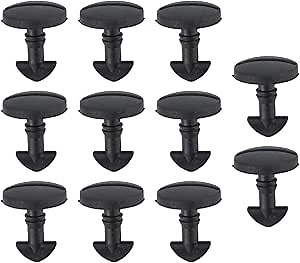 Rear Bumper Tow Cover Clips, 10 Pcs Universal Plastic Fender Retainer