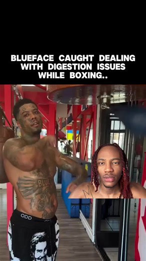 Is blueface taking his health seriously enough? - Follow me @leebotracks for more 📲 #blueface #reaction #stomach #hiphopnews #healthissues