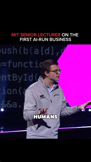 MIT Senior Lecturer ​⁠‪@prcheek‬ explains the first AI-run business. Pre-order in bio.