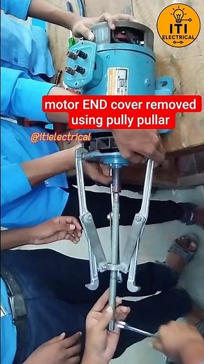 Motor,generator End Cover Removed Using Pulley Puller | #diy #fanrepair #motor #shorts#repairing