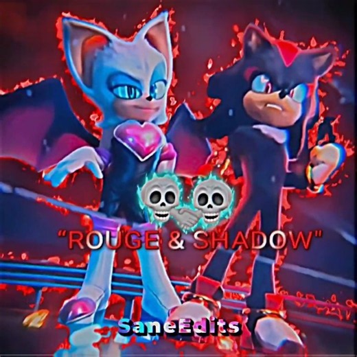 shadow and Rouge the Bat⚡🔥| sonic prime | #sonic #shorts #animation