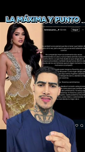 👏Lorena Suárez, máxima por la corona del Miss Universe Cuba 2026, de pronuncia por tantas críticas. #fyp #missuniverse #missgrandinternational #cubanosporelmundo #cuba