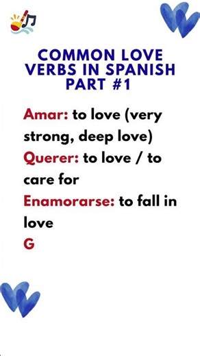 5 Spanish Love Verbs ❤️ | Amar, Querer, Enamorarse, Gustar