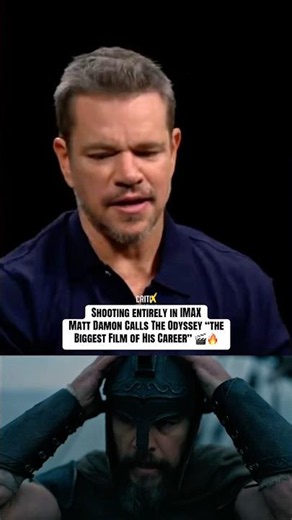 Matt Damon on Shooting Christopher Nolan’s The Odyssey Entirely in IMAX