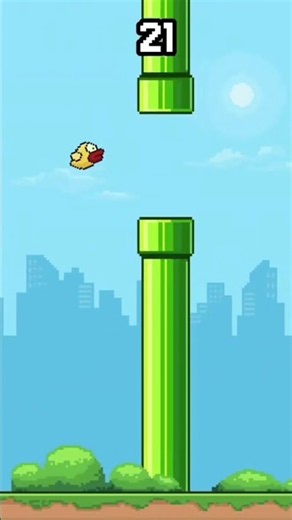 Day 2: Breaking the Flappy Bird World Record 🏆 Stuck at 55! Let’s keep pushing: #shorts #flappybird
